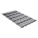 Металлочерепица Grand Line Country Quarzit light Ral 7024 резка