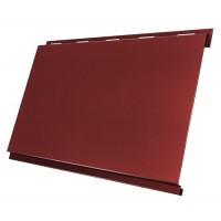 Сайдинг Grand Line Вертикаль Pe 0,5 Ral 3009 резка