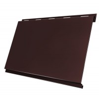 Сайдинг Grand Line Вертикаль Quarzit lite Ral 8017 резка