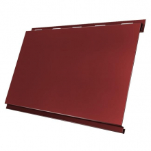 Сайдинг Grand Line Вертикаль Velur20 Ral 3009 резка