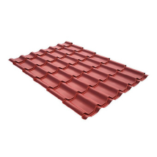 Металлочерепица Grand Line Classic Velur 20 Ral 3011 (резка)