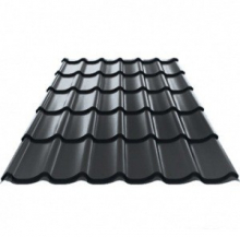 Металлочерепица Grand Line Classic Velur 20 Ral 9005 (резка)