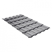 Металлочерепица Grand Line Country Quarzit light Ral 7024 резка